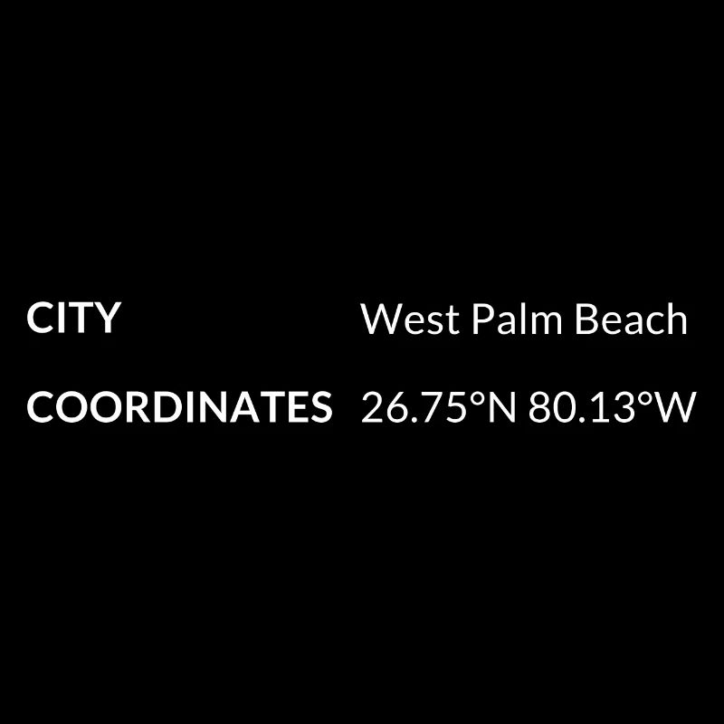 West Palm Beach, Florida, USA coordinates