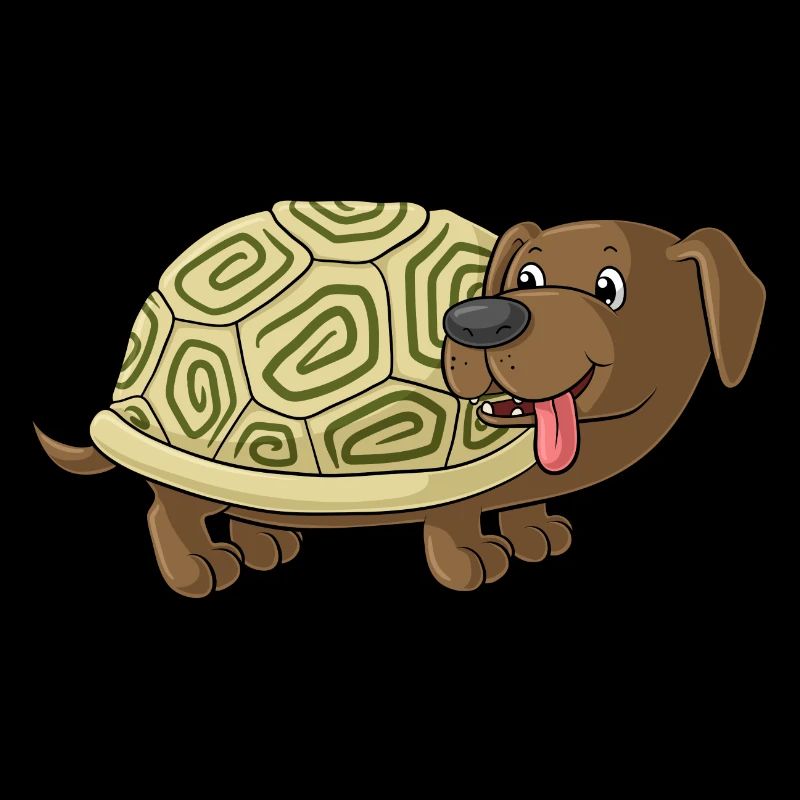 mignon de bande dessinée crapaud teckel