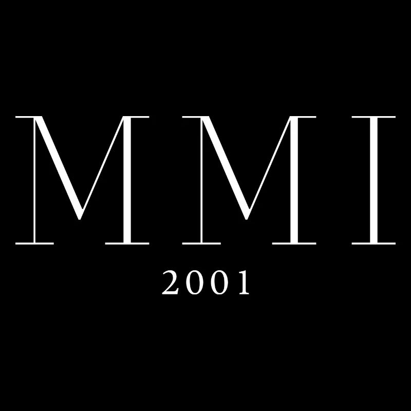 Chiffre romain Année de naissance Fabriqué en 2001