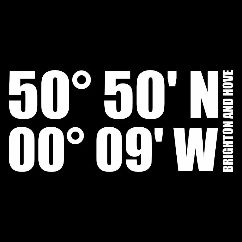 Brighton and Hove coordinates