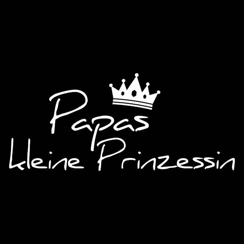 Kinderspruch Papas petite princesse - blanc