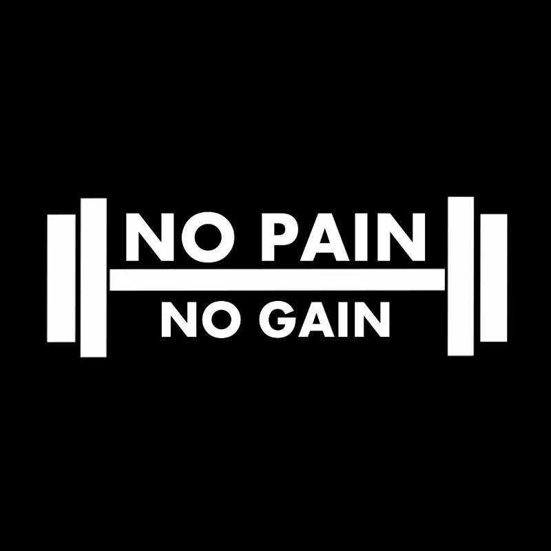 No Pain No Gain blanc