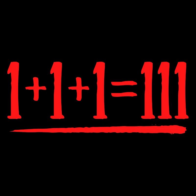 1+1+ font 111 maths équation humour Prof