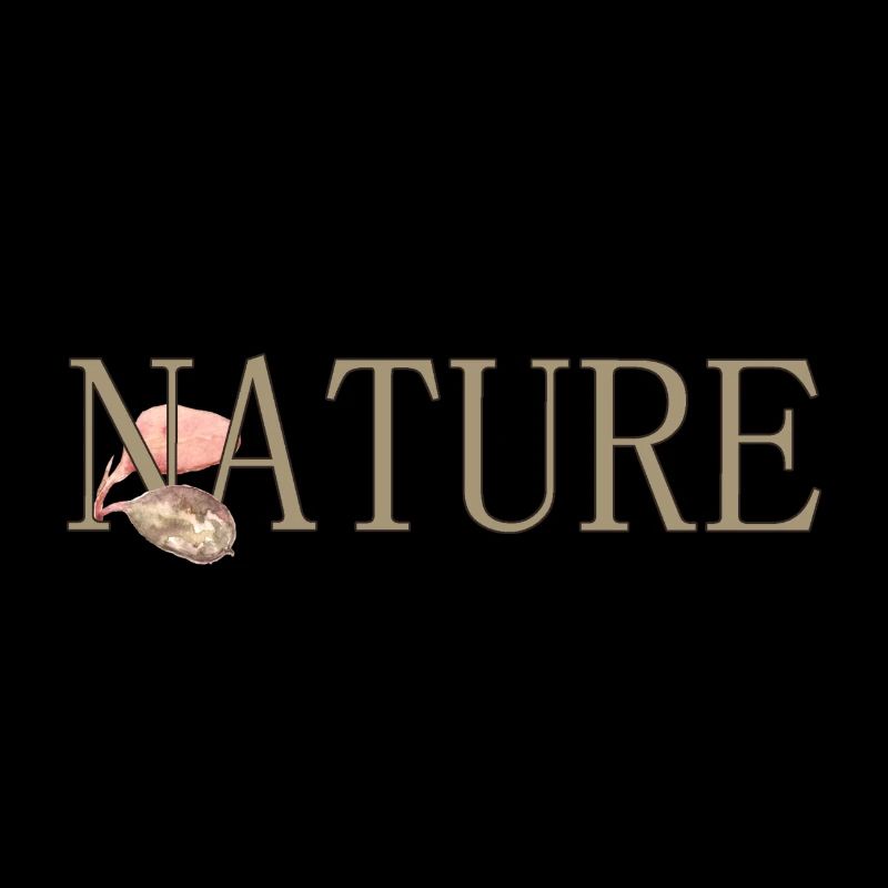 text with leaves