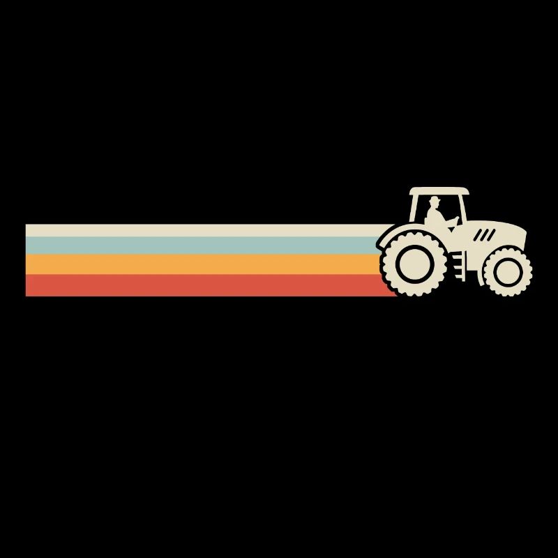 Retro tractor for farmer tractor