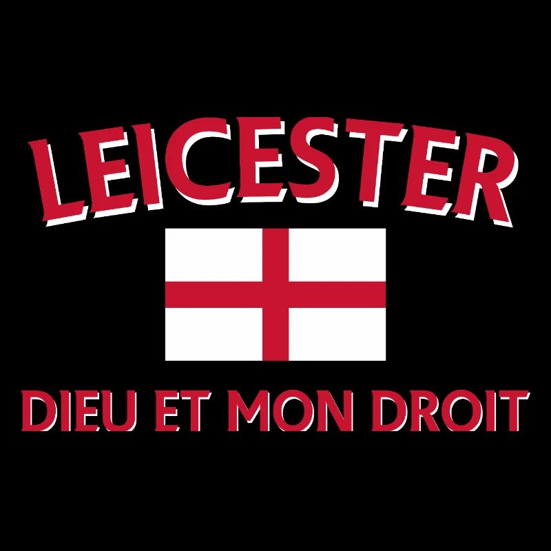 Leicester Angleterre Drapeau et devise