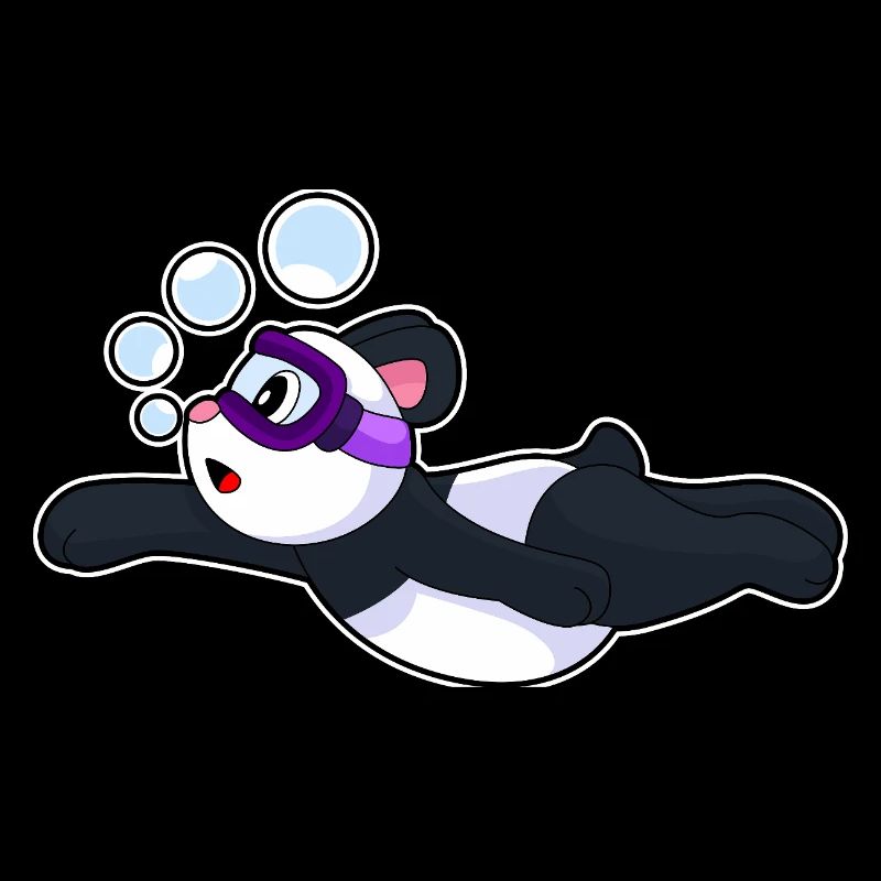Lunettes de natation Panda Été