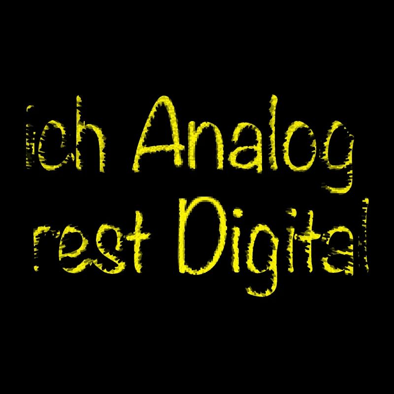 Ich analog Rest digital Statement Design