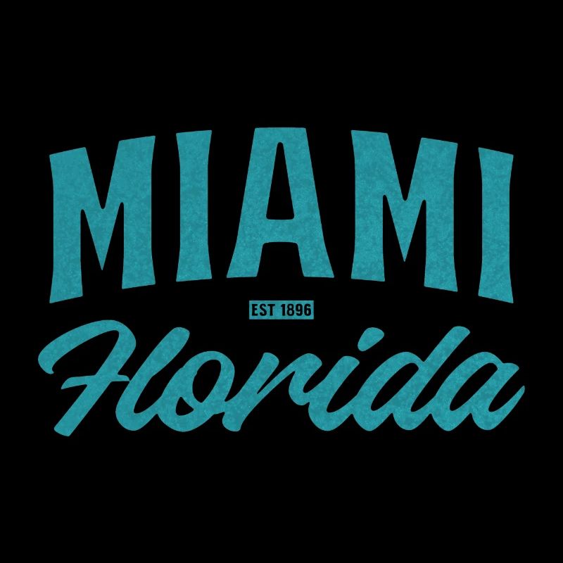 Miami Florida Retro Typo