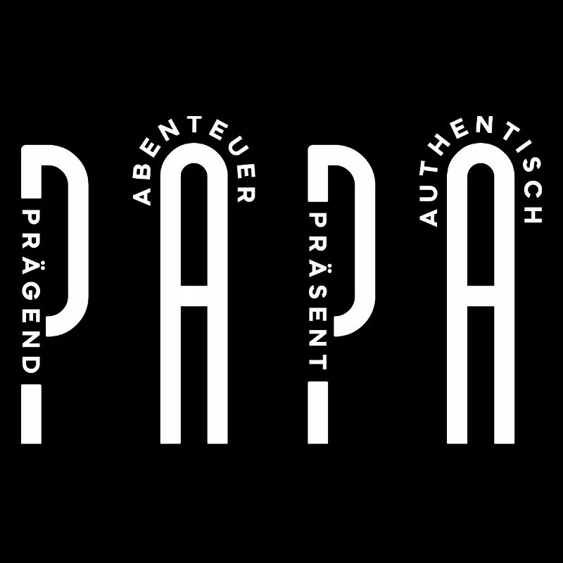 Minimalist PAPA - Vertical Typo Design