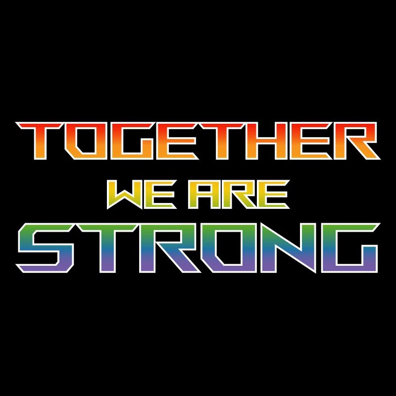 ensemble nous sommes Strong pride chemise noire