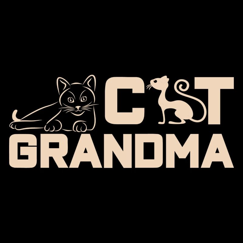 Katzen Mama Katzen Oma Großmutter Mutter Mom Katze