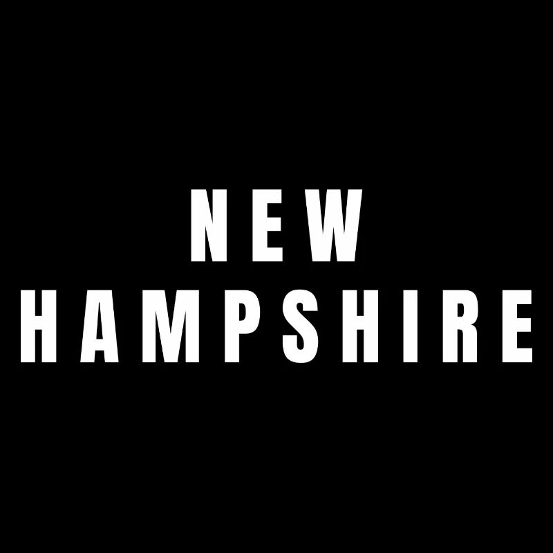 N E W H A M P S H I R E. New Hampshire white text.