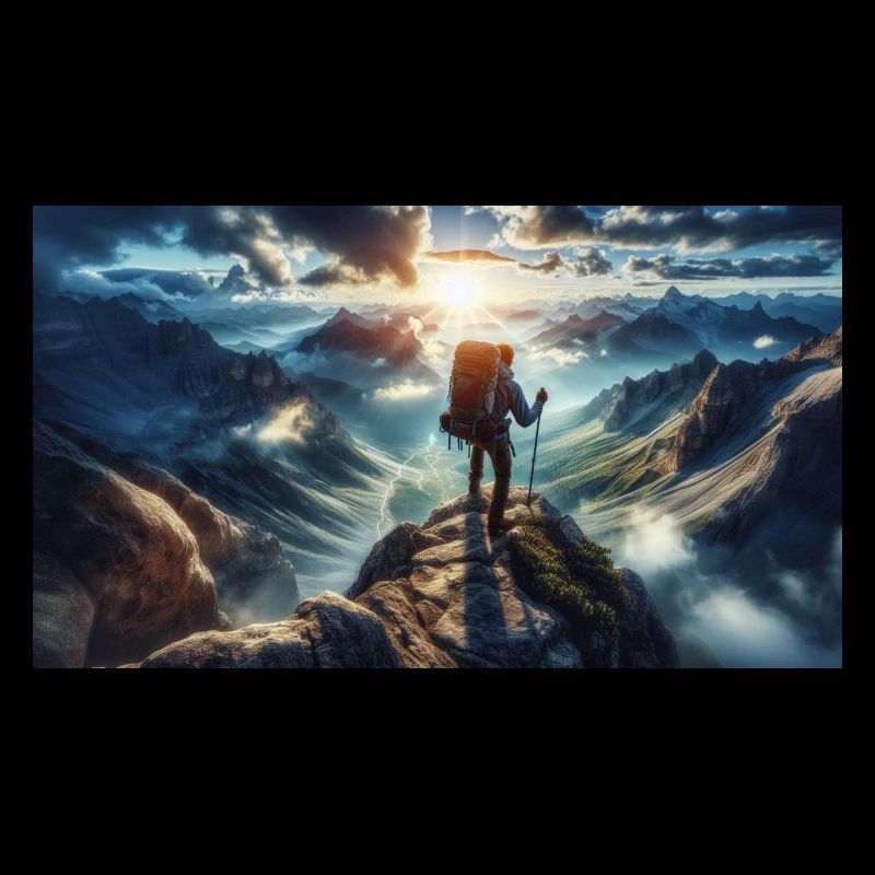 Wanderer an der Spitze