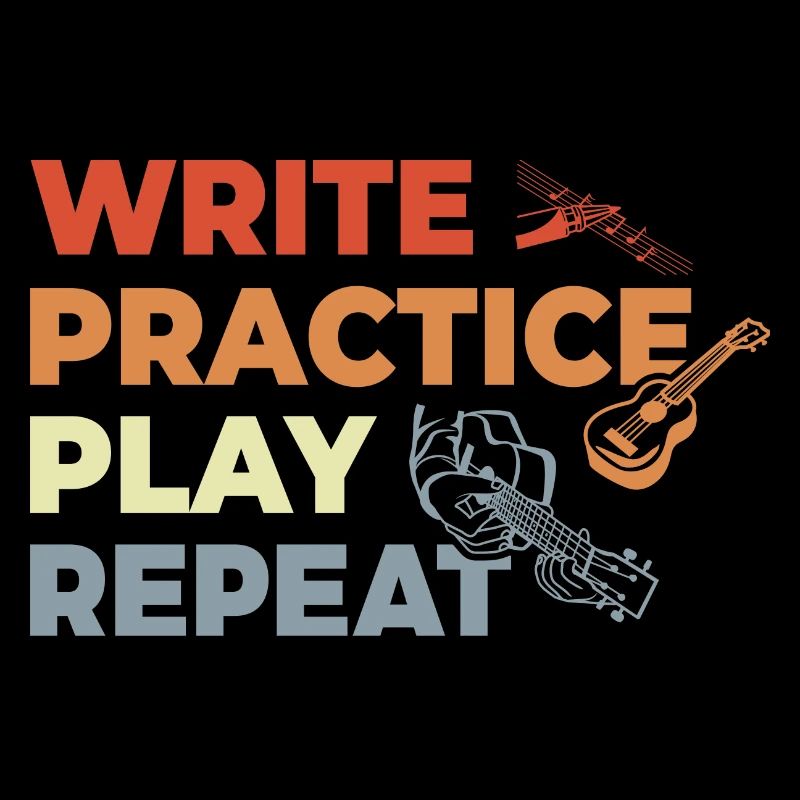 Ukulele Quote Retro Style