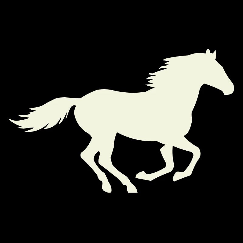 Jumping Stallion Silhouette