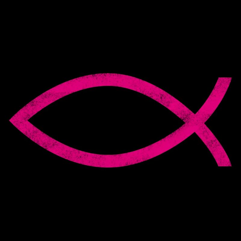 jesus fisch pink