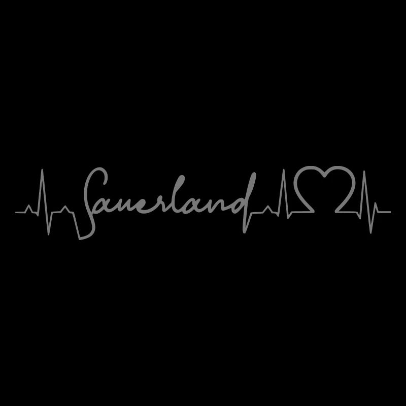 Sauerland heartbeat, design color freely selectable!