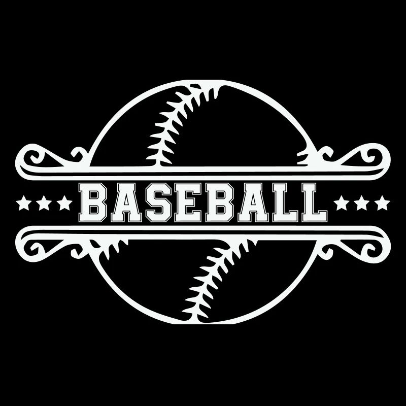 Baseball Ornament Frame Emblem