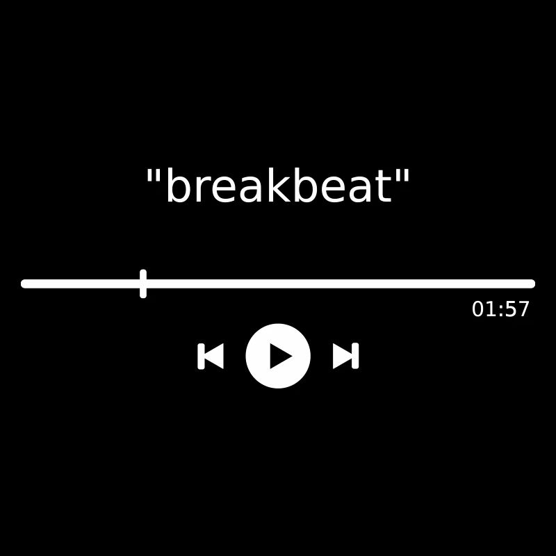 Lettore musicale Breakbeat Dance Play Button Lettore MP3