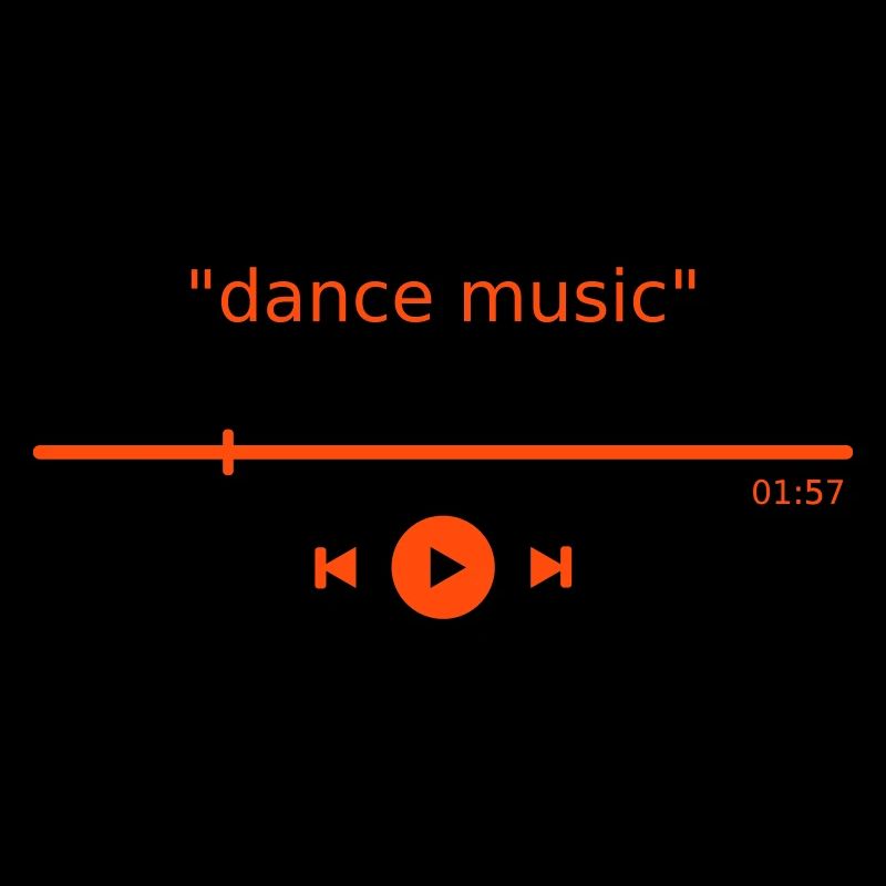 Music Player dance digital streaming play button