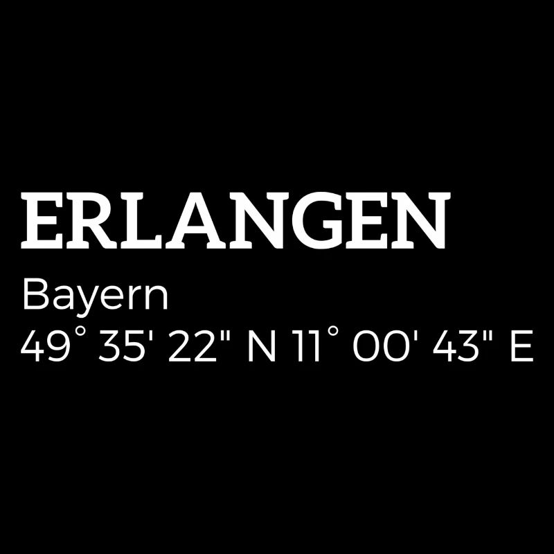 Erlangen Bavière coordonnées