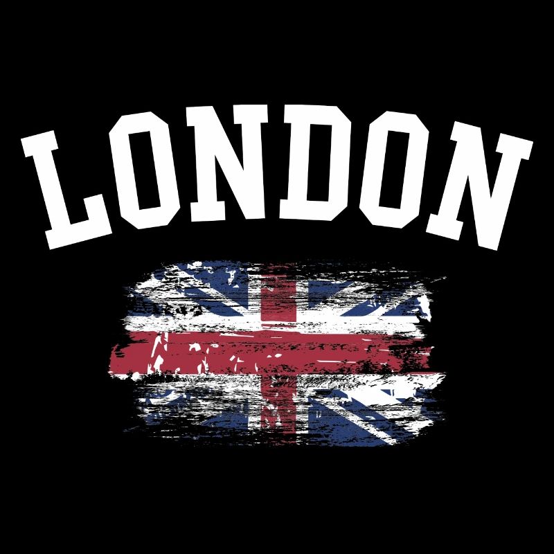 Tee du drapeau du London Grunge Union