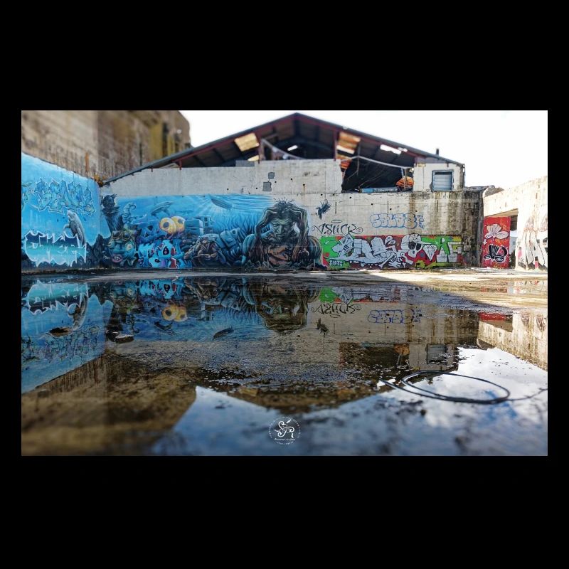Reflets Urbains – Graffiti Bleu