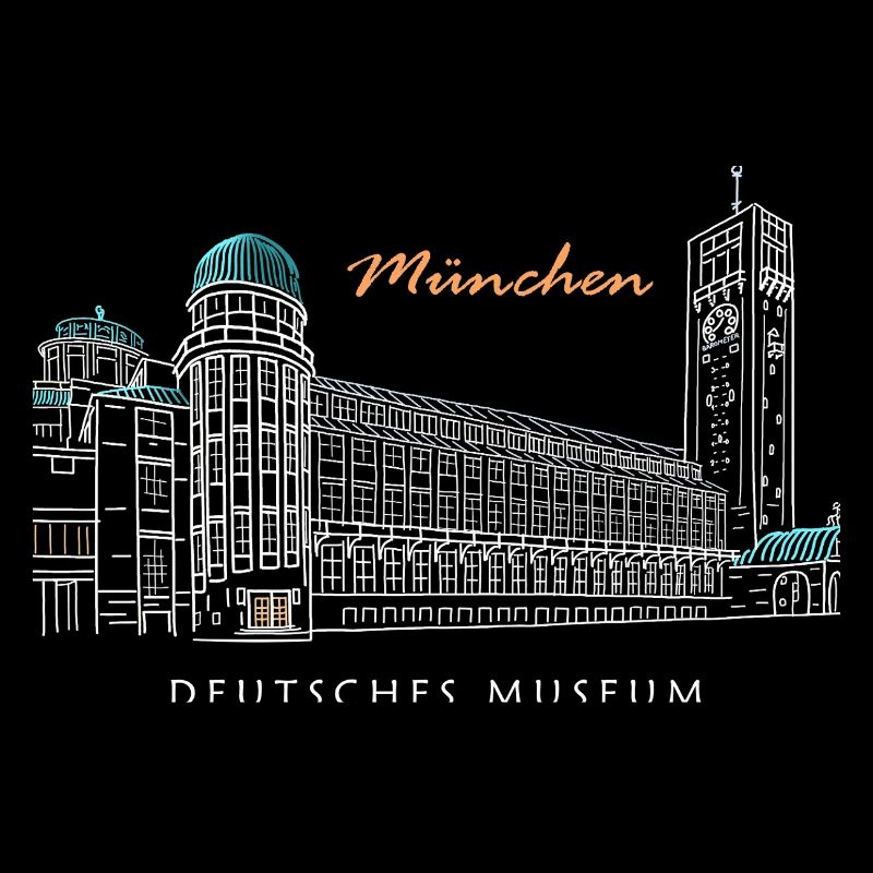 Munich Deutsches Museum Dessin à la main