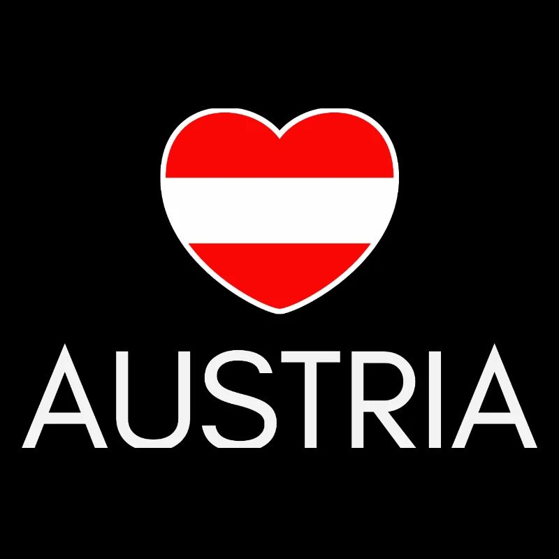 Heart with Austrian flag, I love Austria