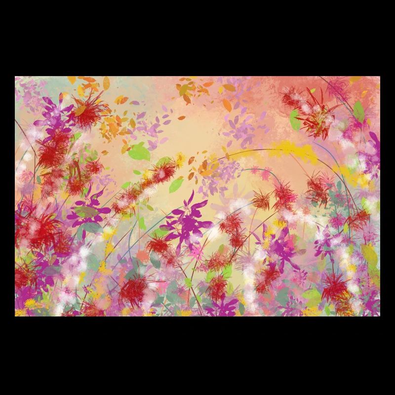 Pastellblüten Farbwirbel Muster