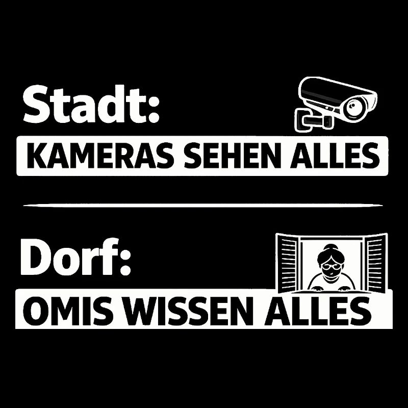 Dorf vs Stadt: Omas sehen alles