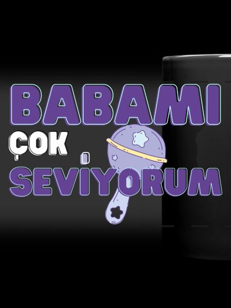 Babami cok seviyorum Hediyelik Türkce Hediye