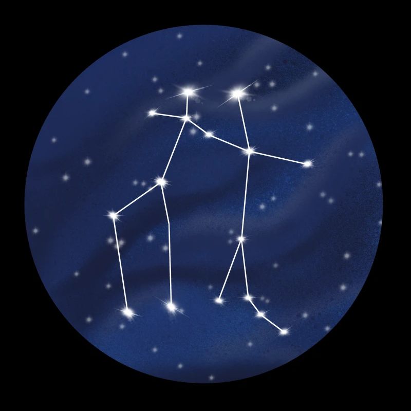Gemini constellation zodiac sign