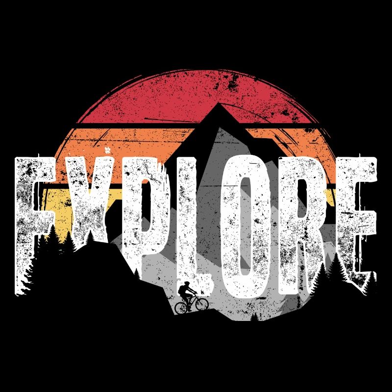 Explore Mountain Sunset Emblem