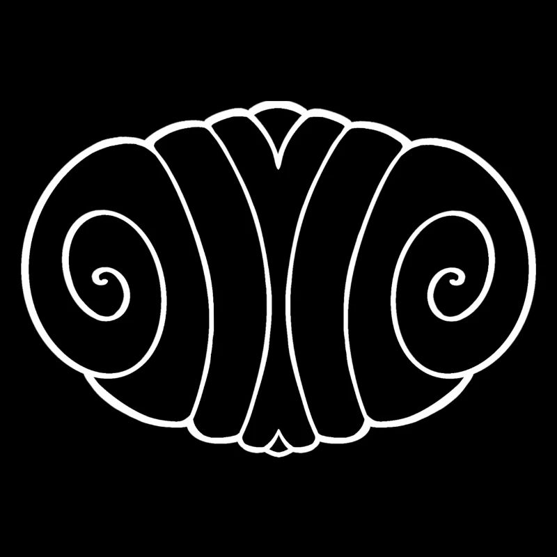 Franzbrötchen outline blanc