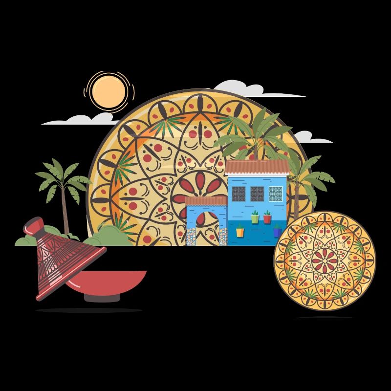 Moroccan Vector Mandala & Cultural Illustration