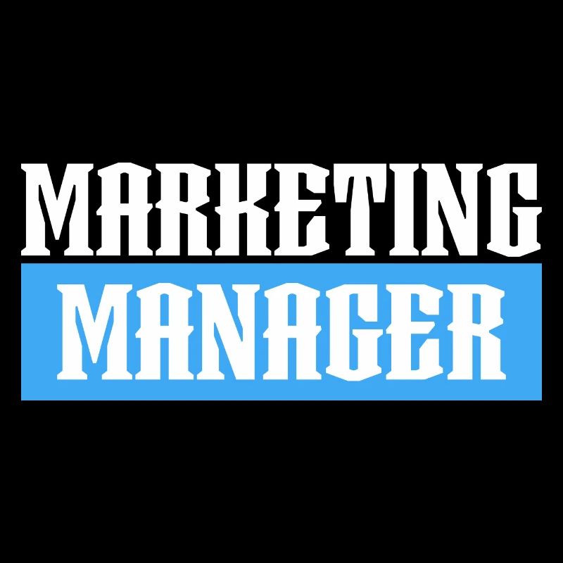 Marketing Manager tshirt bleu noir