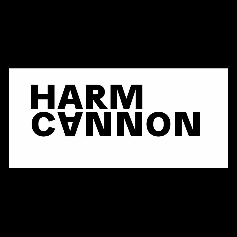 HARM CANNON LOGO WHITE
