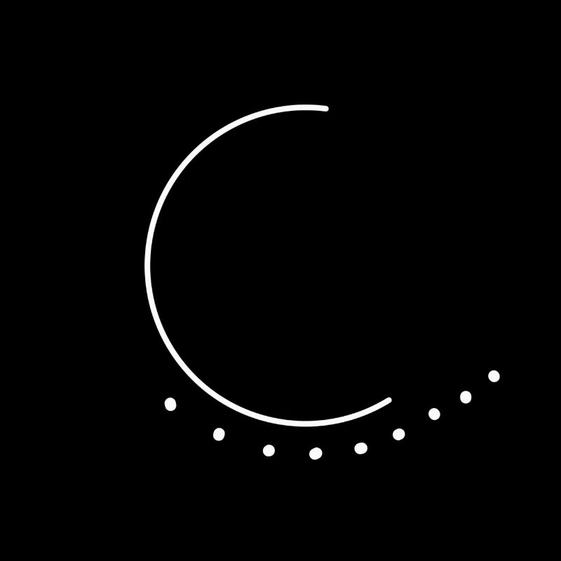 Étoiles de lune Abstrait