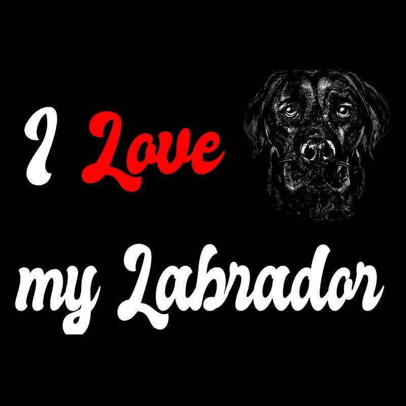 J'adore mon chien Labrador