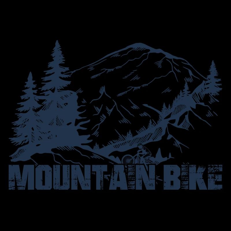 Silhouette du sommet du VTT