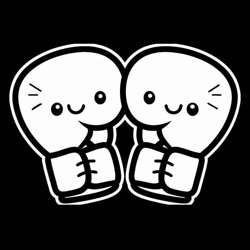 Gants de boxe drôles