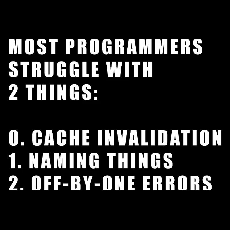 2 choses difficiles dans le programmeur informatique