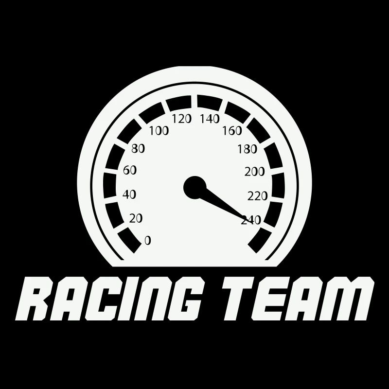 Emblème du compteur de vitesse de l’équipe de course