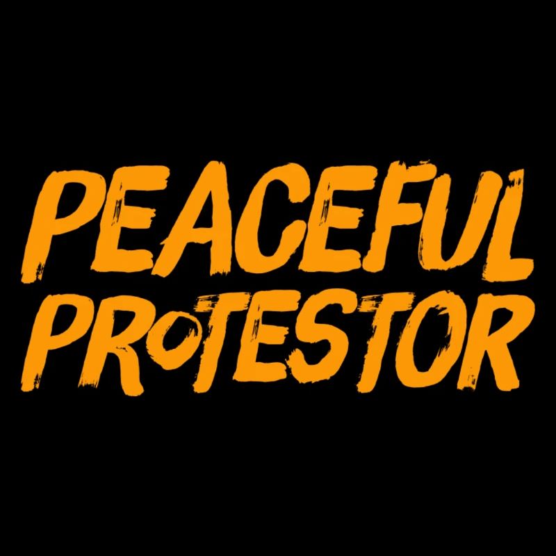 Peaceful protestor