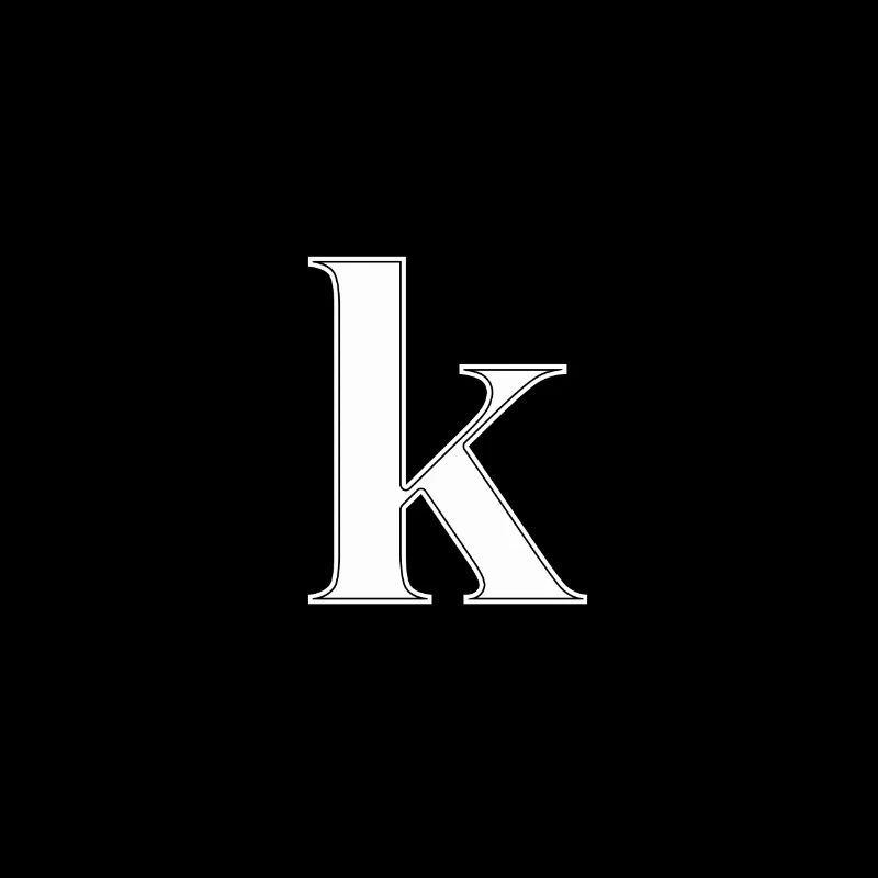 Buchstabe K Letter abc Alphabet Name Geschenkidee