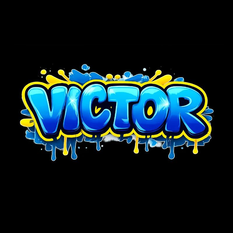 VICTOR GRAFFITI NAME FOR PERFECT GIFT PRINTABLE
