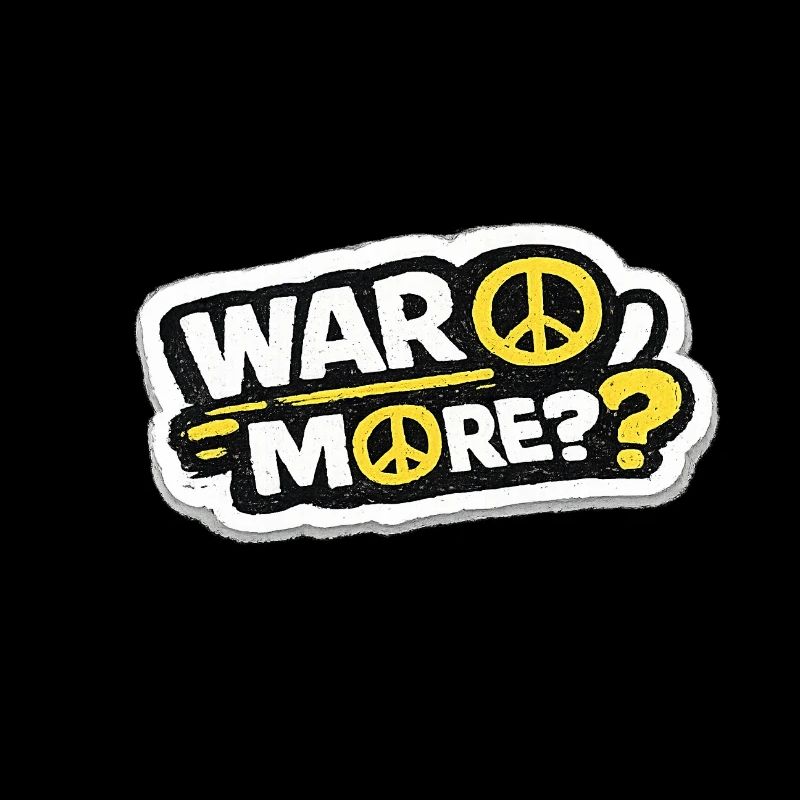 War No More – Sticker Peace & Humanity 