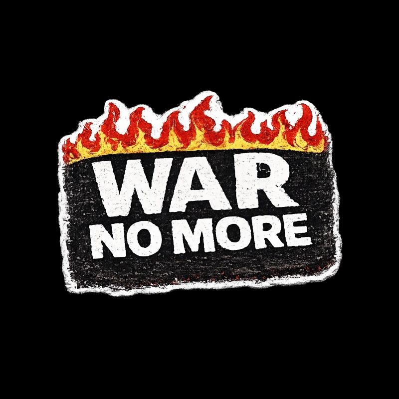 War No More – Sticker Peace & Humanity 